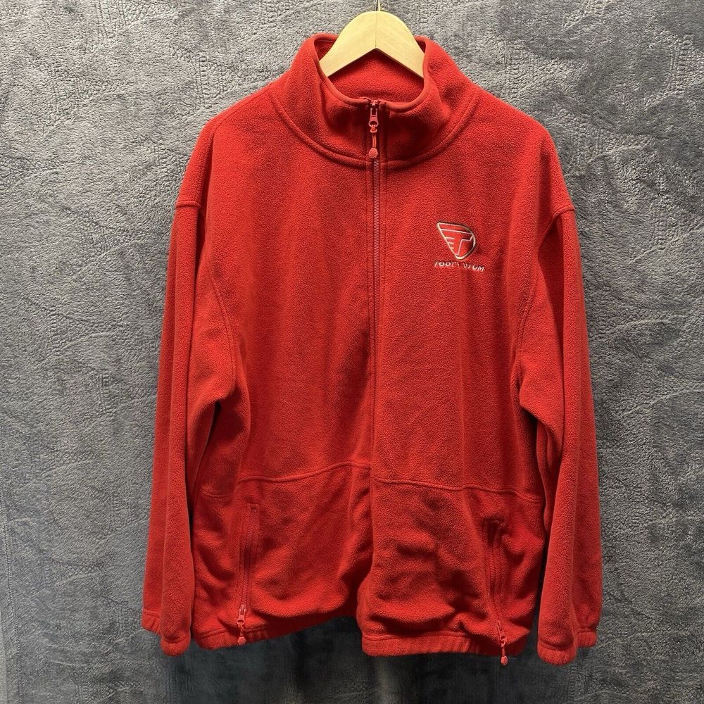 Toot N Totum Jacket Adult L‎ Full Zip Fleece Christy Main Employee Uniform